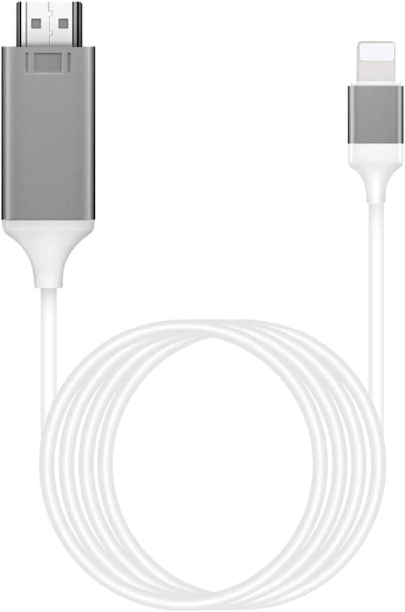 A Lightning HDMI adapter alkalmas mobiltelefon-TV-hez, kompatibilis iPhone-nal, iPaddel és más eszközökkel._voghion.com