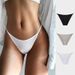 2023 New Low Waist Ice Silk Sexy Triangle Bag Hip Solid Color Thin Belt Comfortable And Breathable Women's Underwear_voghion.com