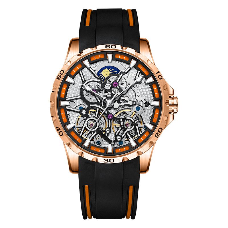 AILANG Herren Automatische Mechanische Uhr Mode Silikon Hohl Tourbillon Uhren Für Männer Leuchtende Wasserdicht Relogio Masculino_voghion.com