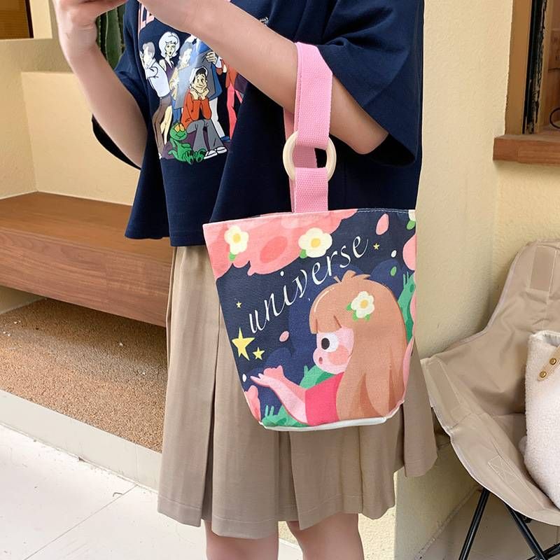 2025 neue Eimer Tasche Große Kapazität Pendler Handtasche Leinwand Tasche Einfache Stoff Tasche Tasche Tasche_voghion.com