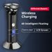 Electric Shaver – Triple Floating Heads, LED Power Display, IPX7 Waterproof, Rechargeable & Corded (Black, ABS Eco-Material)_voghion.com