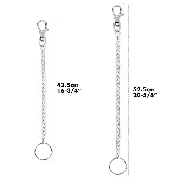 Cintura in stile punk, alla moda, con jeans, personalità, portafoglio, catena, hip hop, accessori versatili e semplici_voghion.com