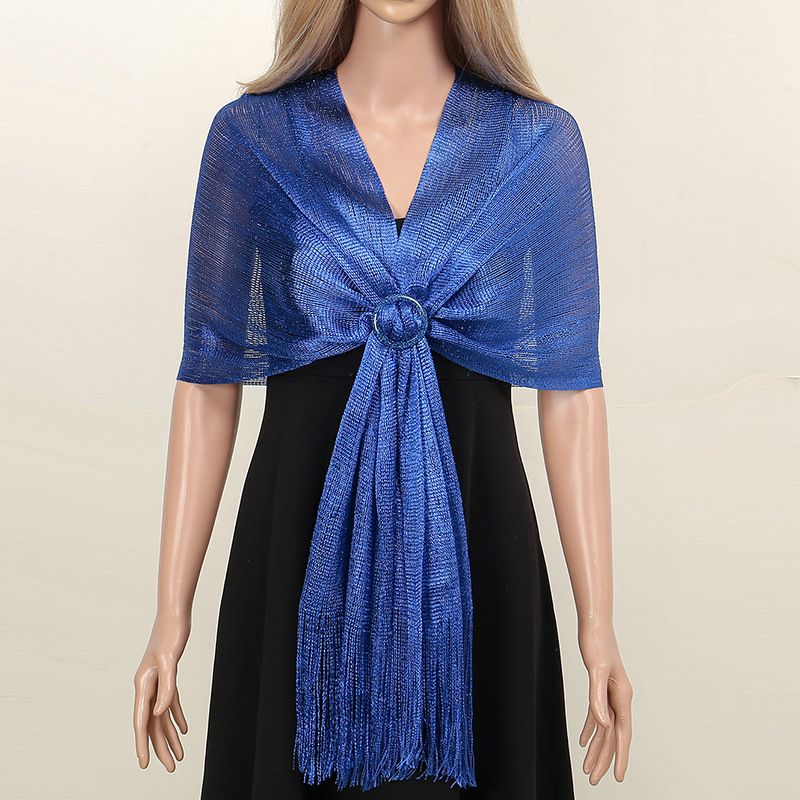 Cross border hot selling gold and silver silk shawl flat scarf bride bridesmaids dance party wedding dress evening dress shawl_voghion.com