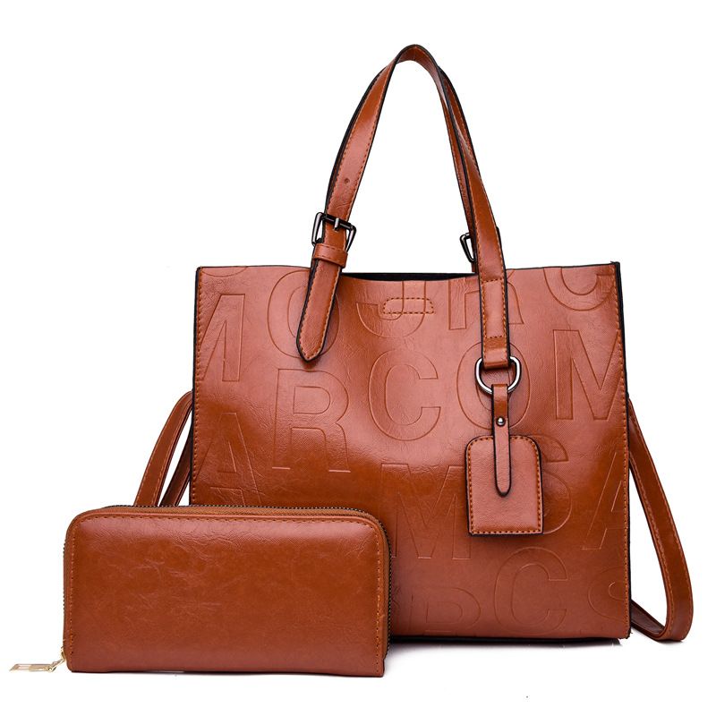 Sacs pour femmes, style tendance, nouveau sac pour femmes, sac à main rétro de printemps, sac mère et enfant, ensemble deux pièces, sac à bandoulière, sac messager_voghion.com