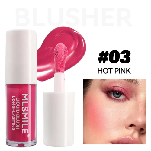 Blush liquido Illuminante e sviluppante Blush per il viso Blush 6 colori Ombretto Tonificante Blush Crema_voghion.com