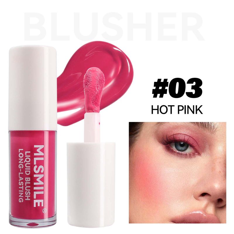 MLSMILE Liquid Blush Set - Highlight, Pigmented, 6-Color | Face Blush, Eyeshadow & Contour Cream For Natural Glow_voghion.com