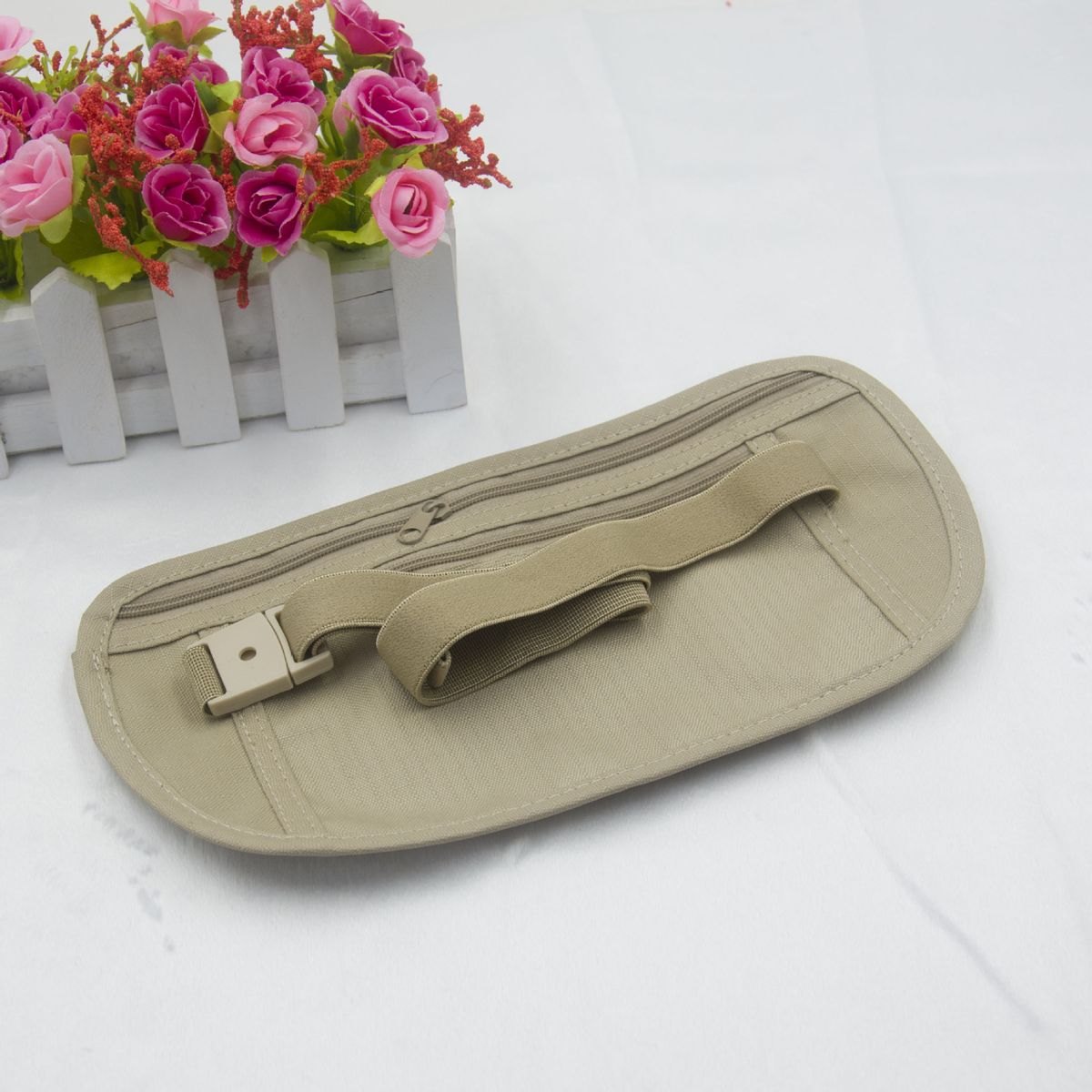 Açık Hava Spor Hırsızlığa Karşı Dayanıklı Koşu Bel Çantası, Çok Fonksiyonlu Cep Telefonu Tutucu, Pasaport Çantası_voghion.com