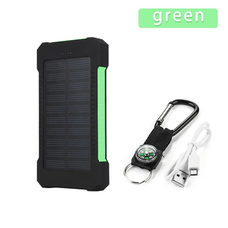 OnePlus200000 MAh Solar-Powerbank, Large Capacity, Portable, Fast Charging, External Battery, Silicon Solar Panel For_voghion.com
