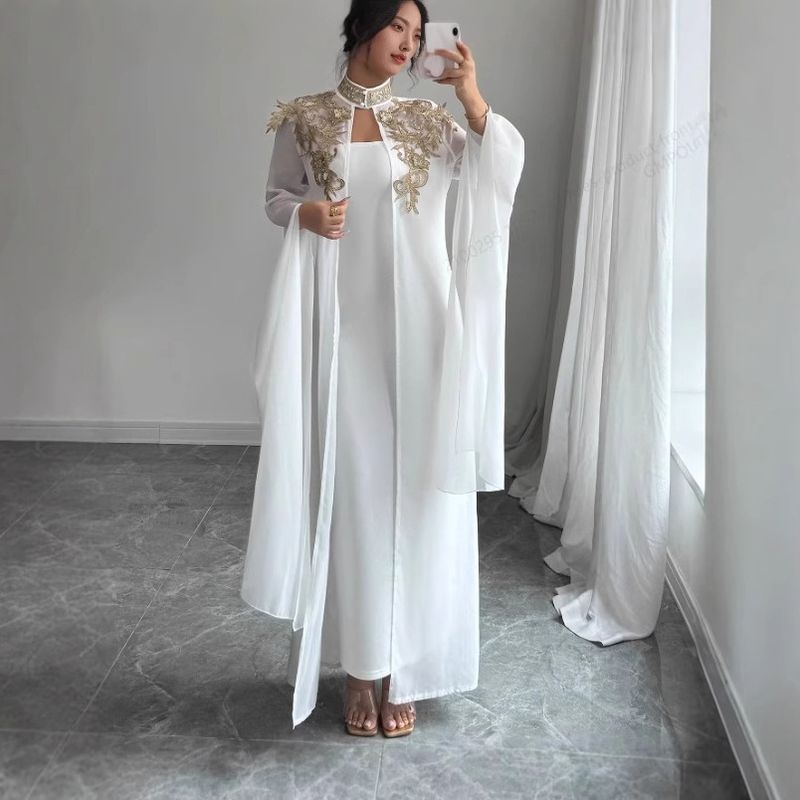 Women's Clothing Performance Evening Dress Light Luxury Niche High End Host Large Size Retro Two Piece Suit_voghion.com