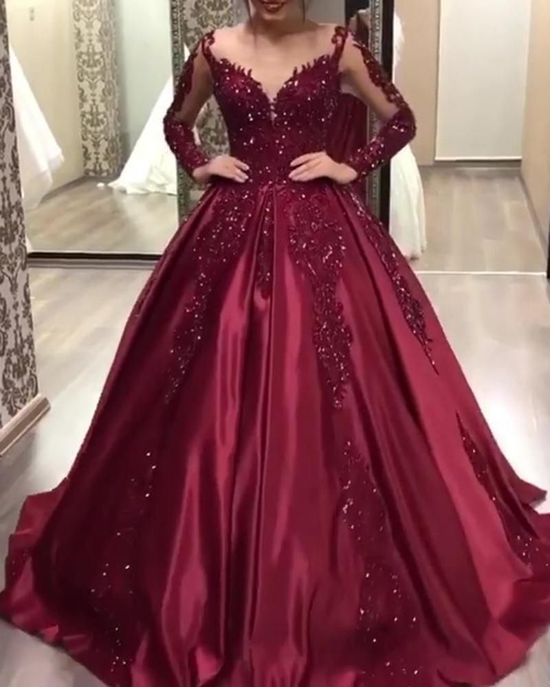 Robe de soirée en dentelle pour femmes, vêtement indépendant, Sexy, jupe longue, queue de remorquage, nouveau Style_voghion.com