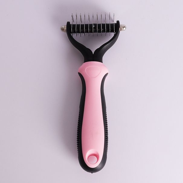 Pet Hair Removal Thinning Brush Double-Sided Detangling Grooming Shaving Cat Dog Comb_voghion.com