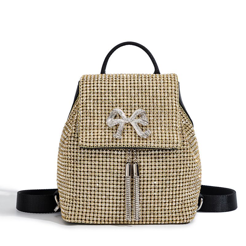 2025 Neue Mode Damen Wasser Rucksack, Quaste Flash Diamond Party Tasche_voghion.com