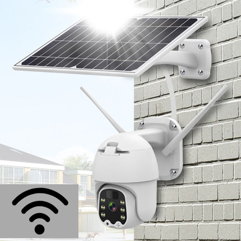 Low Power Consumption Surveillance Wireless WiFi Security Dome Smart Remote Night Vision Outdoor Solar Camera_voghion.com