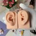 Silicone ear facial feature model nose lip model training swing racket tool nose nail tongue nail navel nose nail display_voghion.com