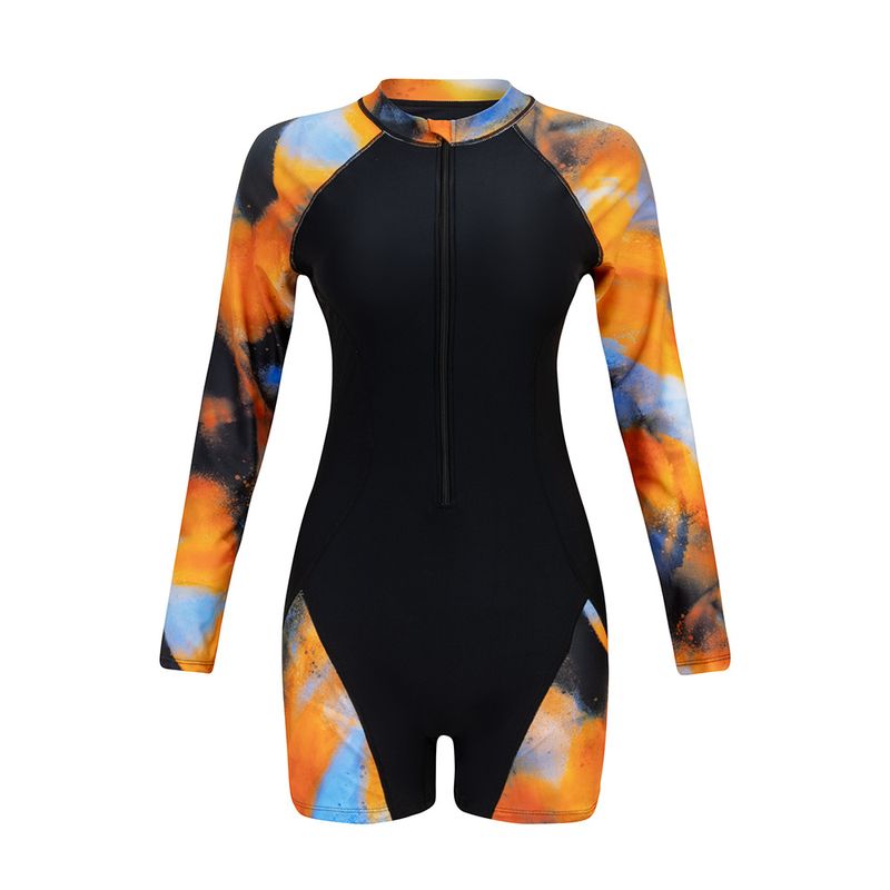 Maillot de bain une pièce pour femme, modèle slim, style surf, modèle transfrontalier européen et américain_voghion.com