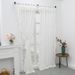 French Style Sheer Curtains With Scalloped Hem - 80% Polyester For Bedroom/Bathroom/Cafe, Rod Pocket Ready-Made (100x130 To 140x260cm, White)_voghion.com