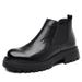 European Warm Series Autumn And Winter Mid-Top Short British Style Men's Velvet Warm Low-Top Martin Boots_voghion.com