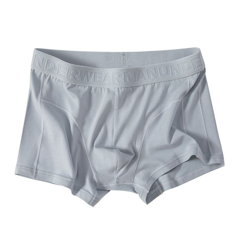 Men's Underwear Cotton Antibacterial Boxer Shorts Simple Boys Trend Loose Breathable Boxer Shorts_voghion.com