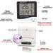 LCD Electronic Digital Temperature Humidity Meter Monitor Indoor Outdoor Thermometer Weather Station Alarm Clock HTC-1_voghion.com