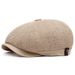Entenzunge Männlich Britischen Achteckigen Maler Vorwärts Hut Weibliche Leinen Cool Baskenmütze Vier Jahreszeiten_voghion.com