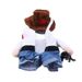 Pet Transformation Costume Kitten Funny Clothes Western Cowboy Cute Handsome Dog Apparel New Arrival_voghion.com