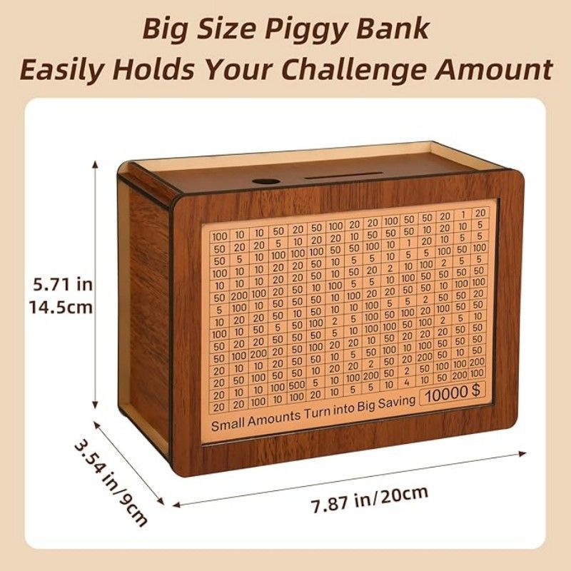 Unisex Bank Ornamenten Spaarpot met Teller Spaarpot_voghion.com