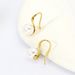 Sterling Silver Plated K Gold Simple Pearl Ear Buckle Earrings Female Niche Design Sense Earrings High Quality Elegant_voghion.com