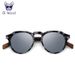 Fashion Oi Sonnenbrille Damen Herren Sonnenbrille Walnussholz Runde Brille Rote Linse Schildpattrahmen_voghion.com