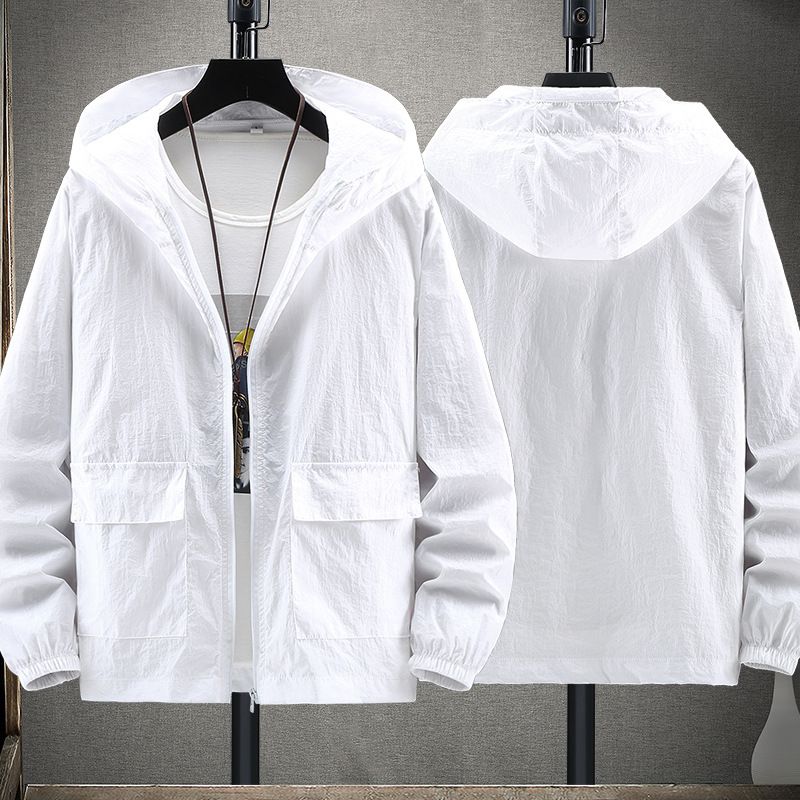 Roupas masculinas Nova proteção solar de verão impressa fina proteção solar roupas esportivas ao ar livre masculinas roupas de secagem rápida roupas amigas da pele pesca_voghion.com