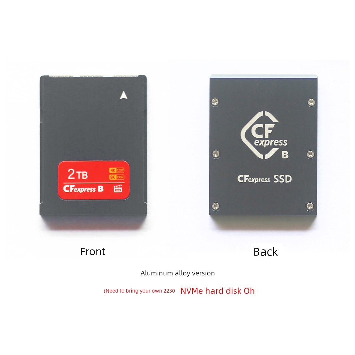 Punainen kupari-alumiiniseos metalli CFe-B-sarja Type B -kortti tee-se-itse Nikon Z6/Z7/Z9 Canon R5/3_voghion.com