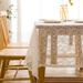 Farmhouse Lace Tablecloth – Non-Slip Rectangular Table Cover, Picnic Blanket, Photo Backdrop For Dining, Boho & Scandinavian Home Decor_voghion.com