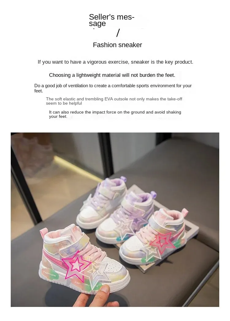 Wiosna moda dziecięca klasyczne antypoślizgowe dziecięce trampki 2024 jesienne nowe buty do chodzenia dla dziewczynek Casual Outdoor_voghion.com