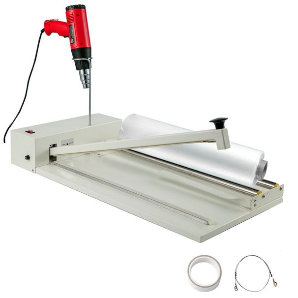VEVOR 24" I-Bar Shrink Wrap Machine, 800W Shrink Wrap Sealer With Heat Gun, Shrink Film Shrink Wrap Sealer Compatible With PVC POF Film_voghion.com