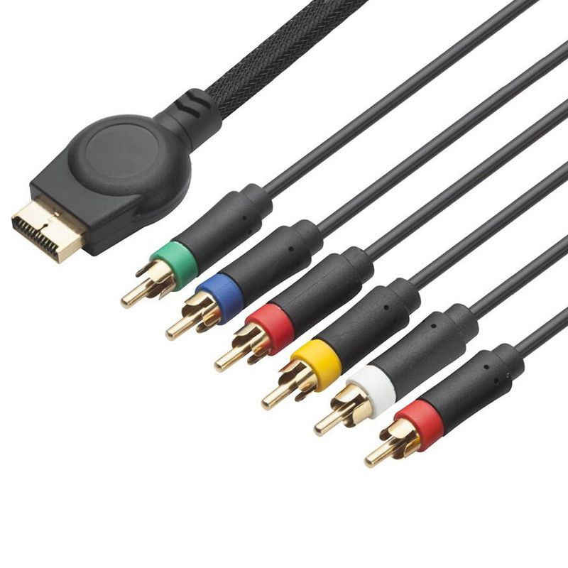 1.8m/6FT Multi Component AV cable For PlayStation 2 for PlayStation 3 for PS3 for PS2 game cable Games accessories_voghion.com