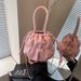 Borsa a secchiello coreana di alta qualità a forma di nuvola morbida e glutinosa, borsa a mano plissettata di nicchia, graziosa borsa a tracolla con tracolla_voghion.com