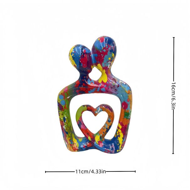 Creative Simple Gift Spring Popular Abstract Character Couple Decoration_voghion.com