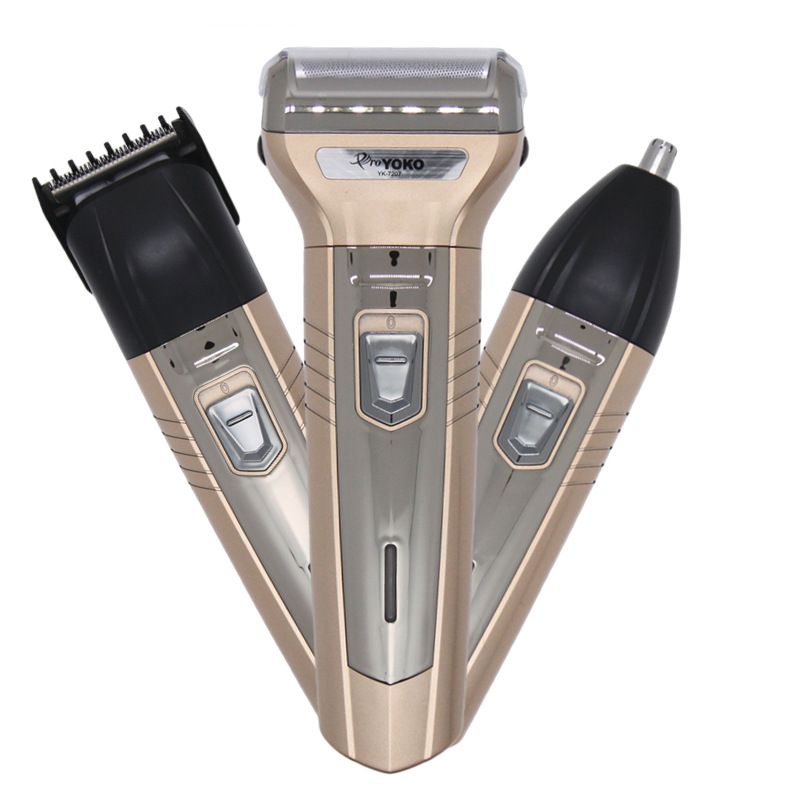Erkekler için Çok Amaçlı Bakım Seti Tıraş, Burun Kılı Kesme, Üç Kullanımlı Bir Makine, USB Şarj ve_voghion.com
