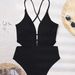 Women's Clothing New One Piece Swimsuit Women's High End Hot Spring Pure Color Sexy Backless Strap Swimsuit_voghion.com