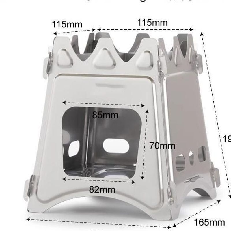 Camping Hiking Special Foldable Firewood Stove Ultra-light Outdoor Cooking Boiling Water Windproof Picnic Detachable_voghion.com