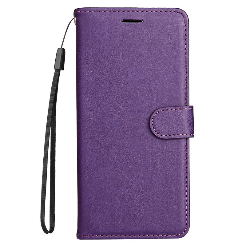 Einfarbige Brieftaschenhülle mit Kartenfach für Google Pixel 7 Pro 6 6A 6 Pro 5 5A 5 XL 4 4A, PU-Leder, Standhalter, Klapphülle_voghion.com