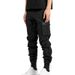 25 Spring Summer New Men's Casual Pants Multi-Pocket Solid Color Loose Jogger Cargo Trousers_voghion.com