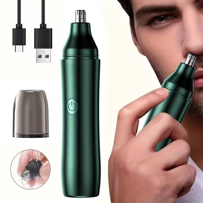 Trimmer Electric Nose Hair Trimmer Mini Portable Men's Ear Hair Trimmer Nose Hair Shaver Waterproof Safe Cleaning_voghion.com