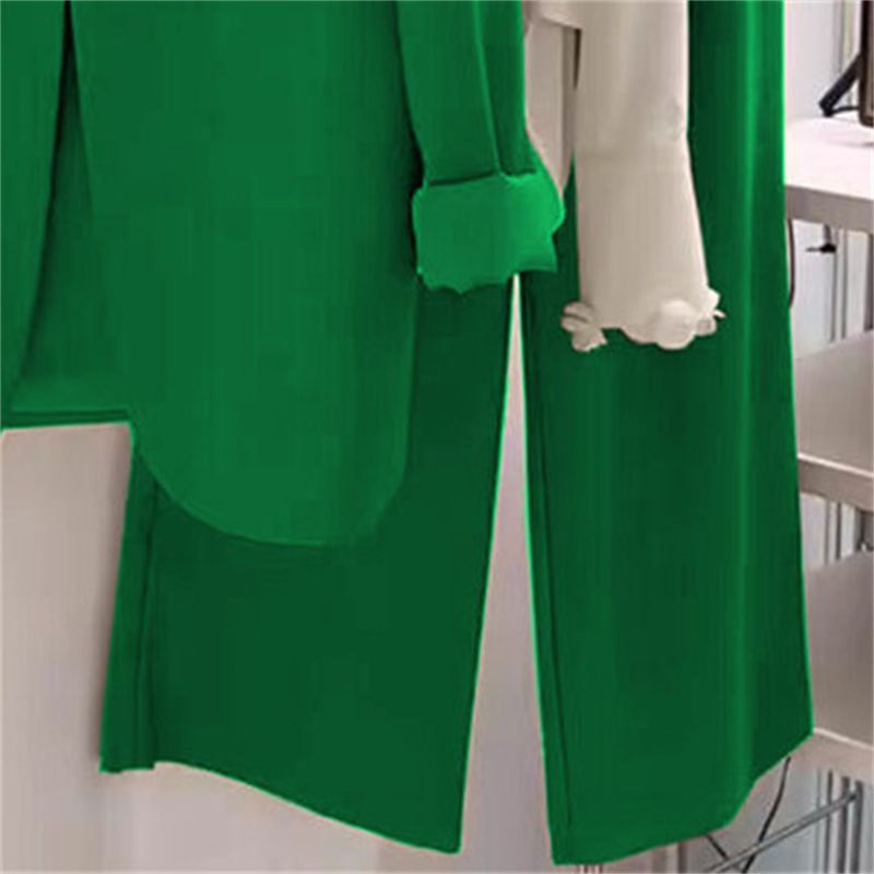Damenbekleidung Frühling und Herbst Plus Size Anzug Set für Frauen Fat Mm Lose Casual Formelle Kleidung Weite Beinhose Zweiteiliger Anzug Kleiner Blazer_voghion.com