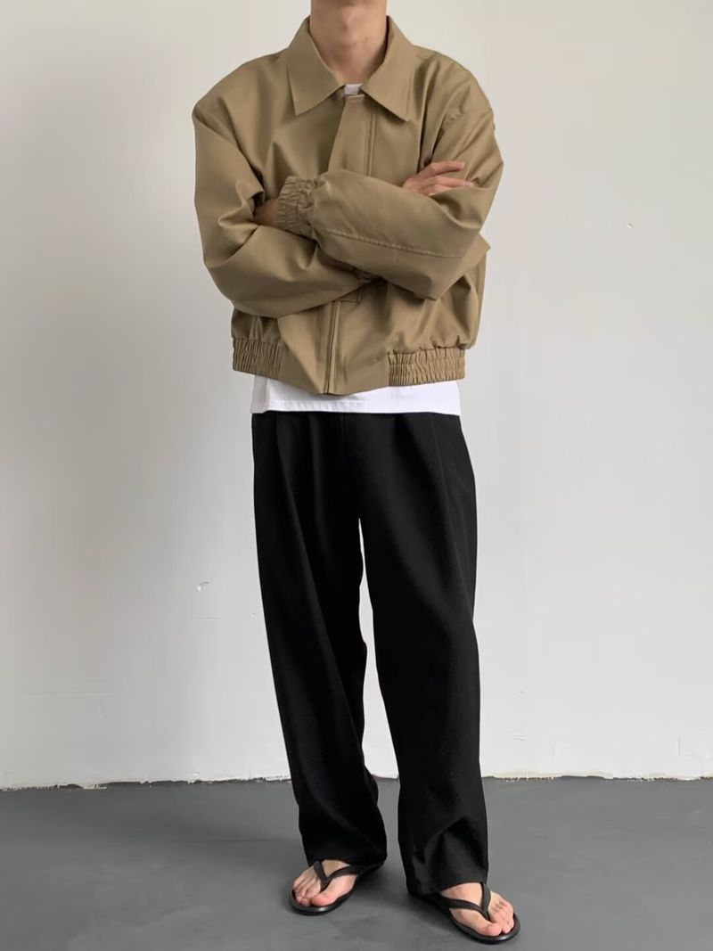 Giacca con risvolto a nicchia piccola per uomo e donna, giacca casual alla moda retrò, ampia e versatile_voghion.com