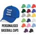 Personalized Baseball Cap Embroiled Custom Printed Hat Unisex Men Ladies_voghion.com
