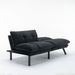 Black Convertible Folding Modern Sofa Bed_voghion.com