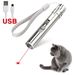 Laser Pointer Interactive Cat Chase Toy, USB Rechargeable Red Laser Light Pointer Training Tool_voghion.com