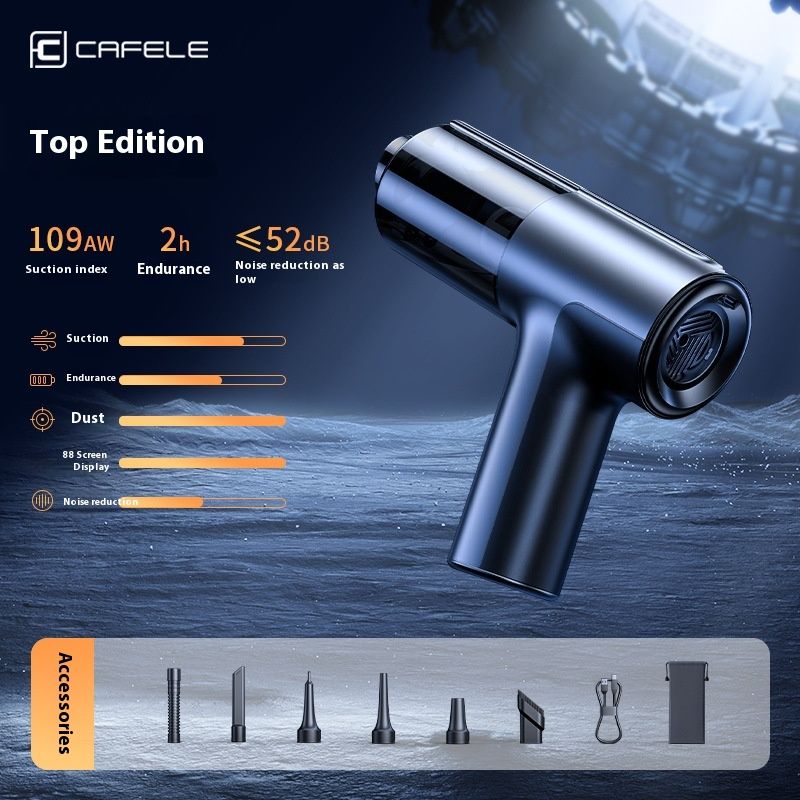 Ca mounted handheld cleane, mini ca, wieless, inflatable, high suction, suction and blowing integated vacuum_voghion.com