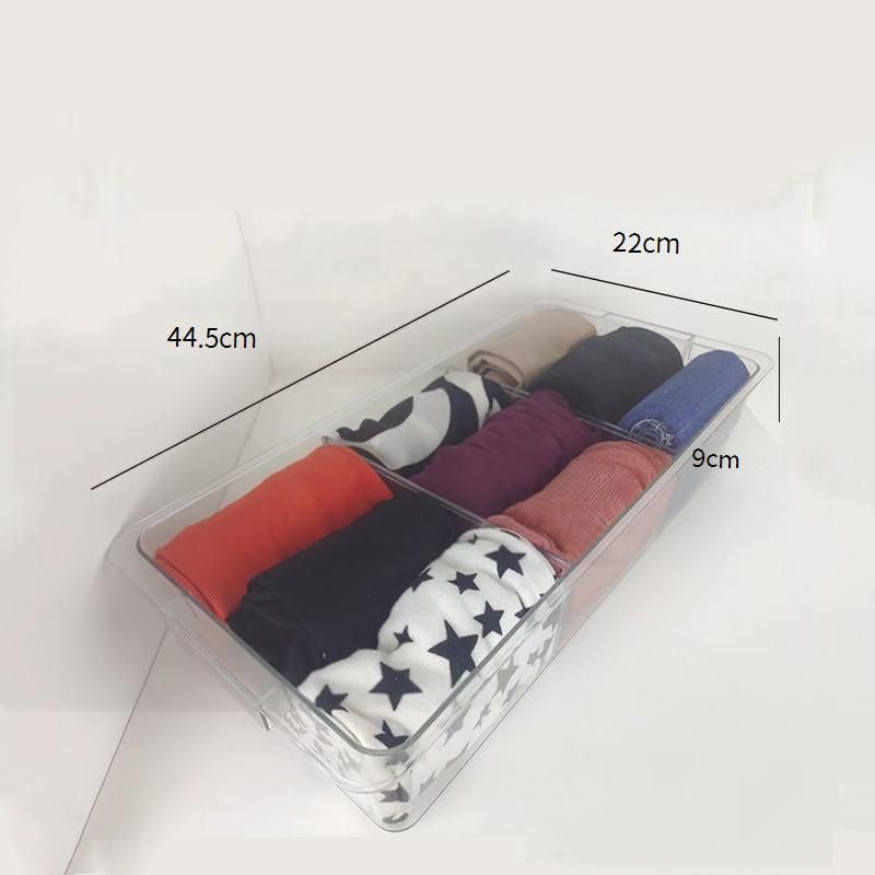 Hanging Underwear & Socks Organizer - Clear Drawer Storage Box For Wardrobe (45 Compartments Space-Saving Transparent Design Easy Access)​_voghion.com