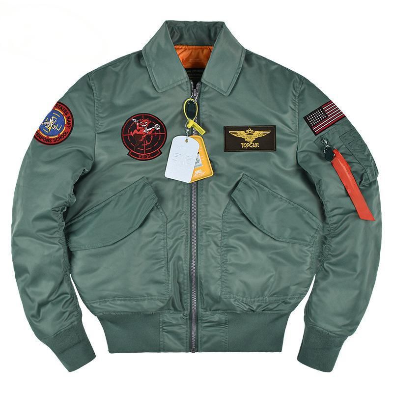 Giacca da volo da uomo, in cotone, con cappuccio, stile americano, uniforme da baseball_voghion.com